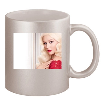 Christina Aguilera 11oz Metallic Silver Mug