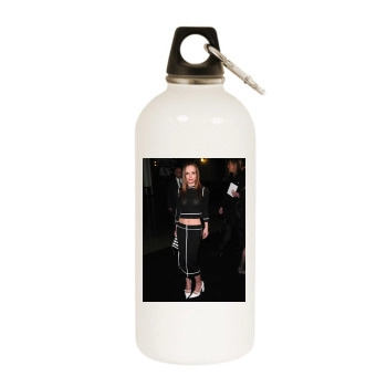 Christina Ricci White Water Bottle With Carabiner