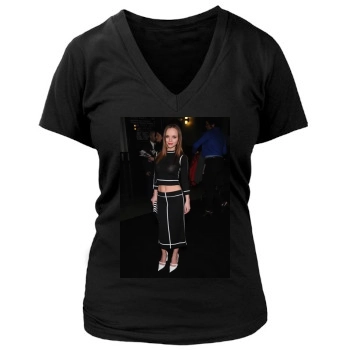 Christina Ricci Women's Deep V-Neck TShirt