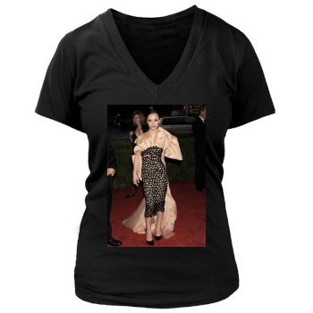 Christina Ricci Women's Deep V-Neck TShirt