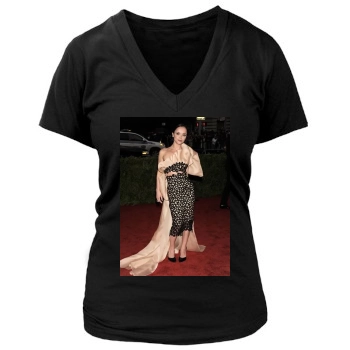 Christina Ricci Women's Deep V-Neck TShirt