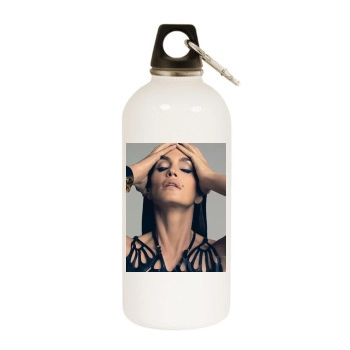 Cindy Crawford White Water Bottle With Carabiner