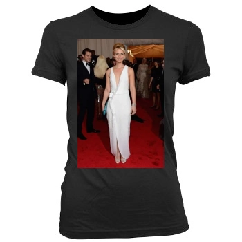 Claire Danes Women's Junior Cut Crewneck T-Shirt