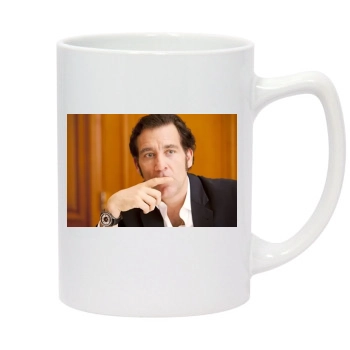 Clive Owen 14oz White Statesman Mug