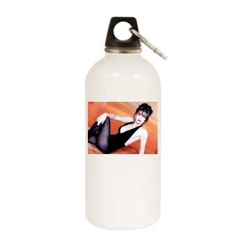 Courteney Cox White Water Bottle With Carabiner