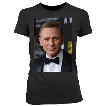 Daniel Craig Women's Junior Cut Crewneck T-Shirt