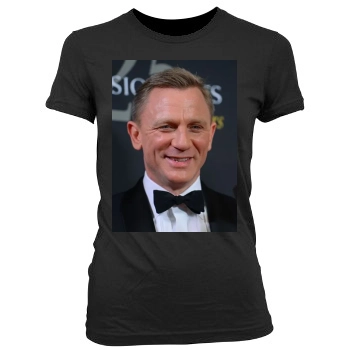 Daniel Craig Women's Junior Cut Crewneck T-Shirt