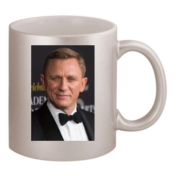 Daniel Craig 11oz Metallic Silver Mug