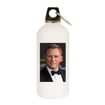 Daniel Craig White Water Bottle With Carabiner