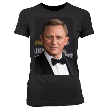 Daniel Craig Women's Junior Cut Crewneck T-Shirt