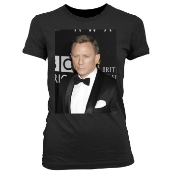 Daniel Craig Women's Junior Cut Crewneck T-Shirt