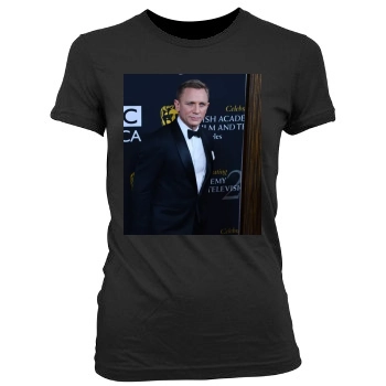 Daniel Craig Women's Junior Cut Crewneck T-Shirt