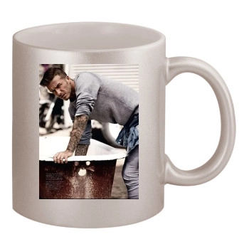 David Beckham 11oz Metallic Silver Mug