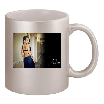 Alizee 11oz Metallic Silver Mug