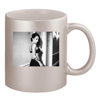 Alizee 11oz Metallic Silver Mug