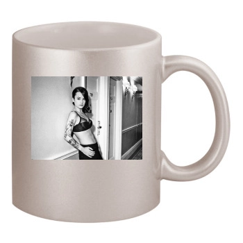 Alizee 11oz Metallic Silver Mug