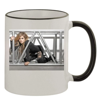 Avril Lavigne 11oz Colored Rim & Handle Mug