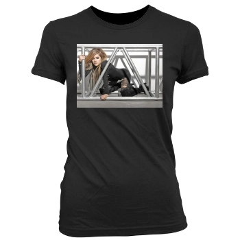 Avril Lavigne Women's Junior Cut Crewneck T-Shirt