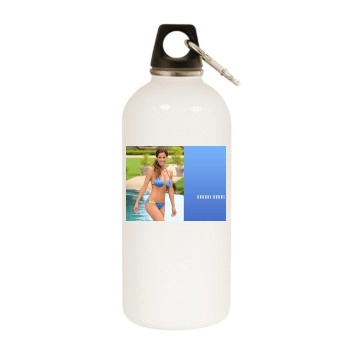 Brooke Burke White Water Bottle With Carabiner