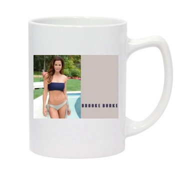 Brooke Burke 14oz White Statesman Mug