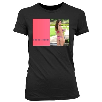 Brooke Burke Women's Junior Cut Crewneck T-Shirt