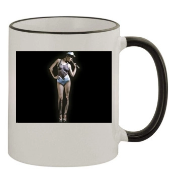 Brooklyn Decker 11oz Colored Rim & Handle Mug