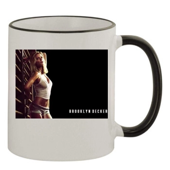 Brooklyn Decker 11oz Colored Rim & Handle Mug