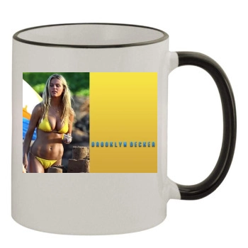 Brooklyn Decker 11oz Colored Rim & Handle Mug