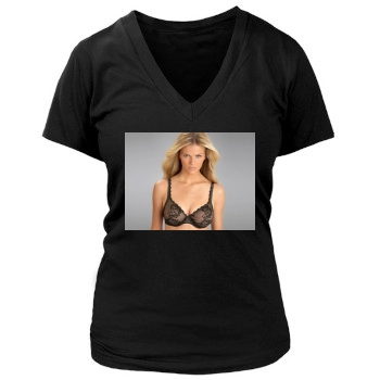 Brooklyn Decker Women's Deep V-Neck TShirt