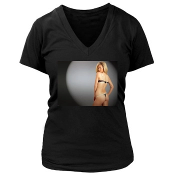 Brooklyn Decker Women's Deep V-Neck TShirt