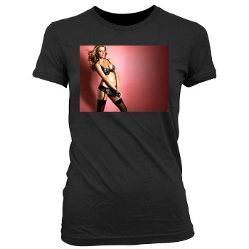 Brooklyn Decker Women's Junior Cut Crewneck T-Shirt