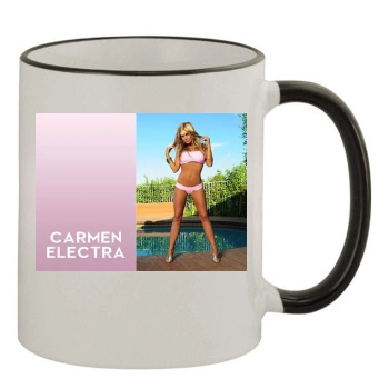 Carmen Electra 11oz Colored Rim & Handle Mug