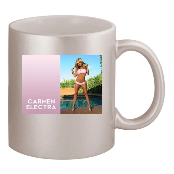 Carmen Electra 11oz Metallic Silver Mug