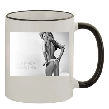 Carmen Electra 11oz Colored Rim & Handle Mug