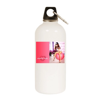 Cheryl Cole White Water Bottle With Carabiner