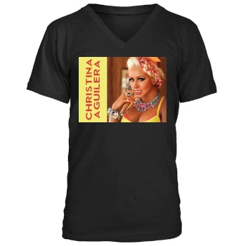 Christina Aguilera Men's V-Neck T-Shirt