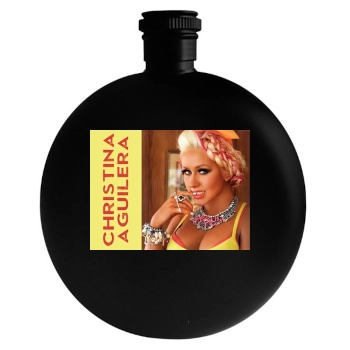 Christina Aguilera Round Flask