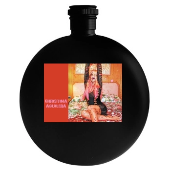 Christina Aguilera Round Flask