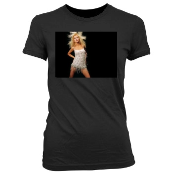 Christina Aguilera Women's Junior Cut Crewneck T-Shirt