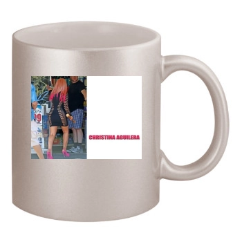 Christina Aguilera 11oz Metallic Silver Mug