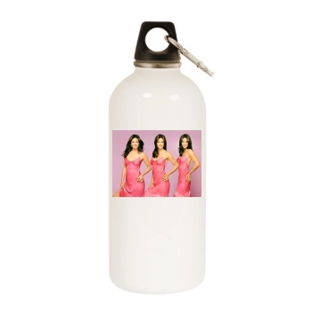 Courteney Cox White Water Bottle With Carabiner