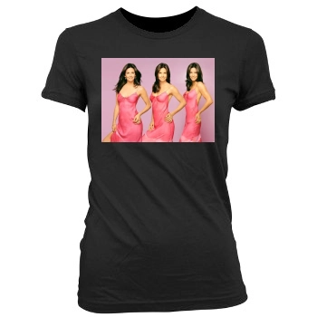 Courteney Cox Women's Junior Cut Crewneck T-Shirt