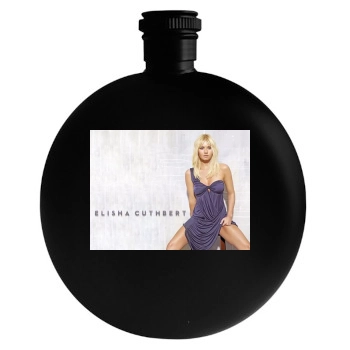 Elisha Cuthbert Round Flask