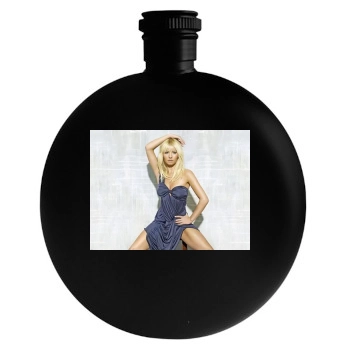 Elisha Cuthbert Round Flask