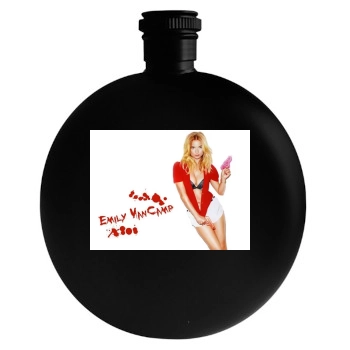 Emily VanCamp Round Flask