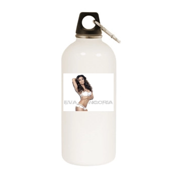 Eva Longoria White Water Bottle With Carabiner