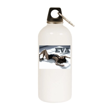 Eva Longoria White Water Bottle With Carabiner