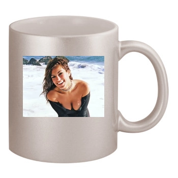 Eva Mendes 11oz Metallic Silver Mug