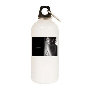 Eva Mendes White Water Bottle With Carabiner