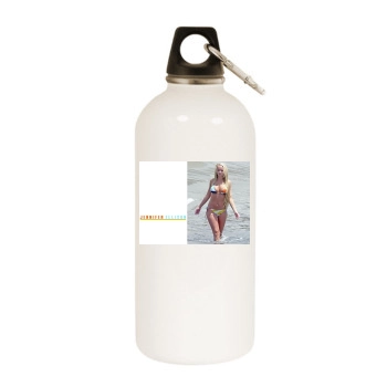 Jennifer Ellison White Water Bottle With Carabiner